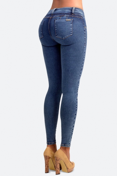 Classic Push Up Jeans Blue